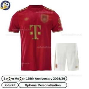 Bay^_^rn 125th Anniversary Kids Football Kit 2025_26 (No Socks)